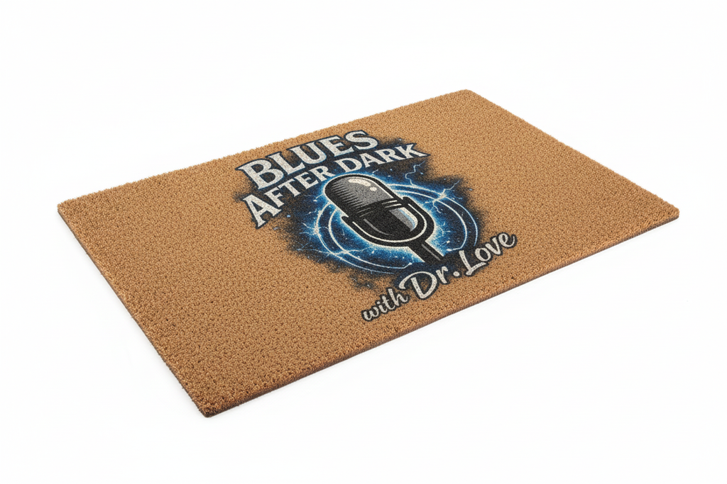 Blues After Dark Door Mat