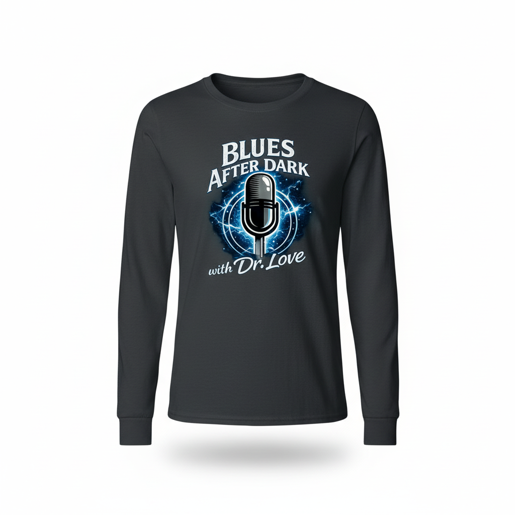 Blues After Dark Long Sleeve Shirt Mockup