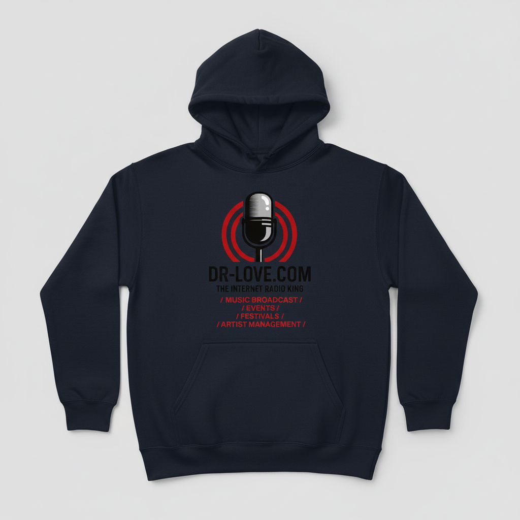 Dark Blue DR-LOVE.COM Hoodie