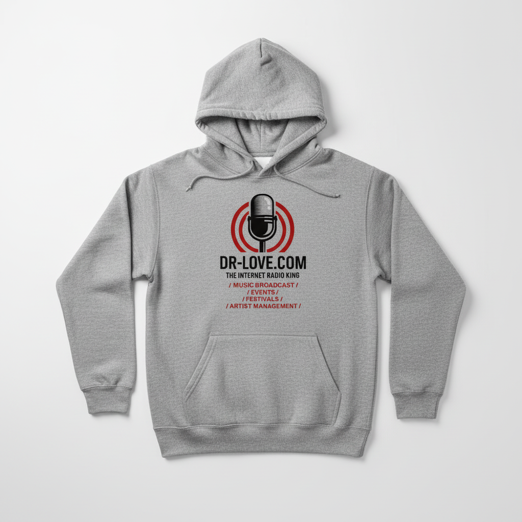Gray DR-LOVE.COM Hoodie