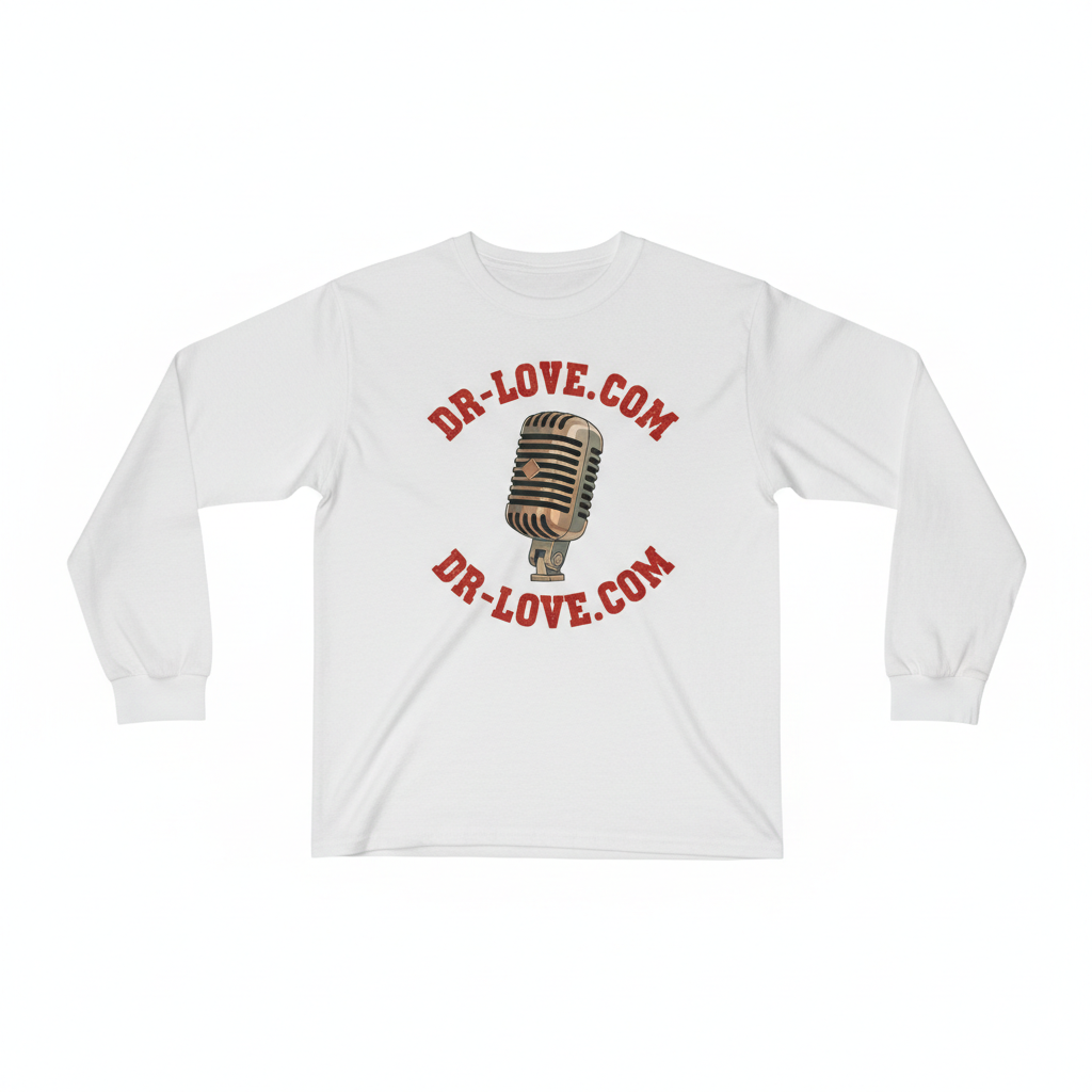 DR-LOVE.COM White Long Sleeve Cotton Shirt