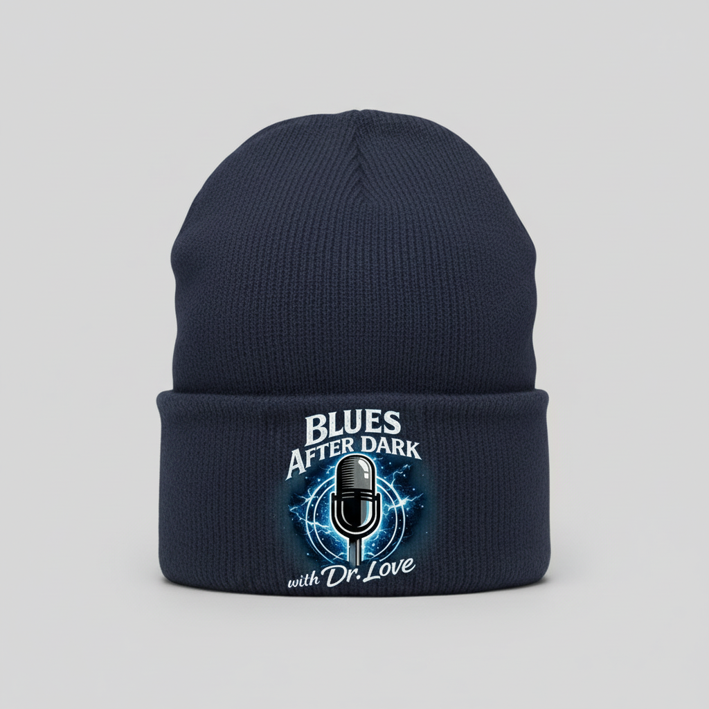 Navy Blue Blues After Dark Beanie