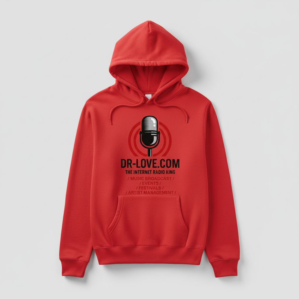 Red DR-LOVE.COM Hoodie