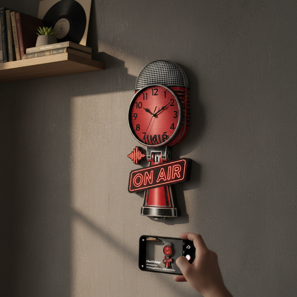 TikTok Clock Mockup